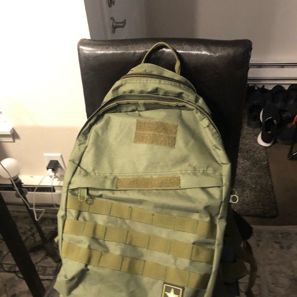 U.S. Army Tactical Pack Molle Web Olive Green Backpack Size 20”x13”x10” - Picture 10 of 13